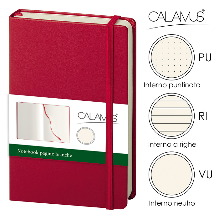NOTES TASCABILE CALAMUS PU Rosso - immagine 9