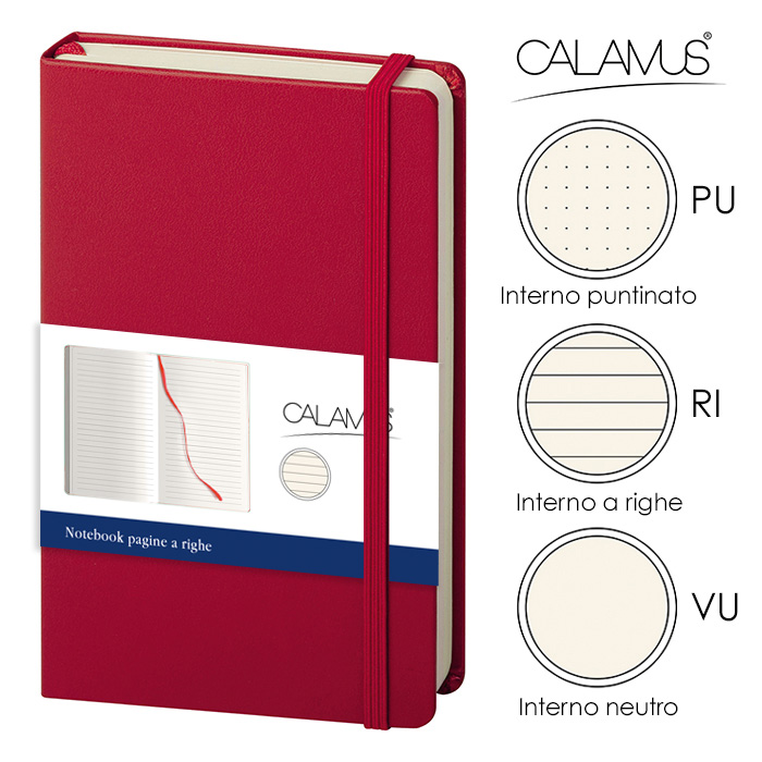 NOTES CALAMUS PU Rosso - immagine 4