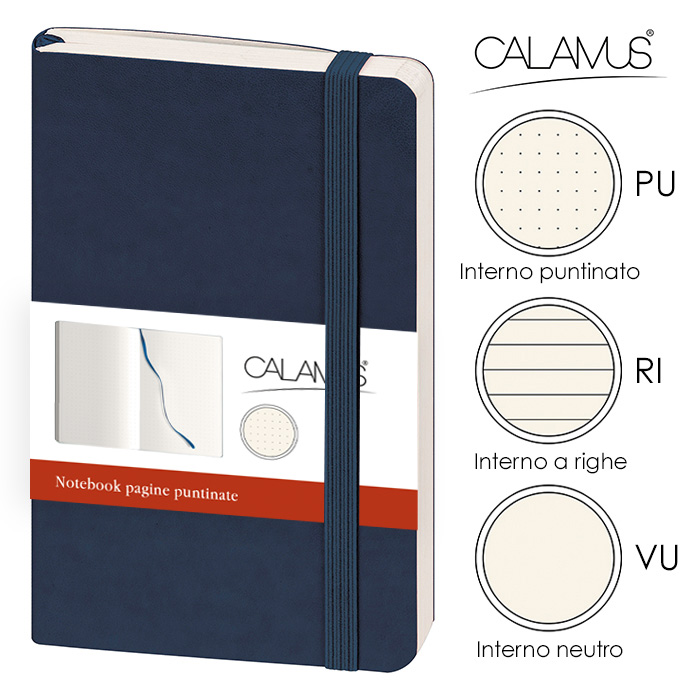 NOTES TASCABILE CALAMUS PU Blu - immagine 7