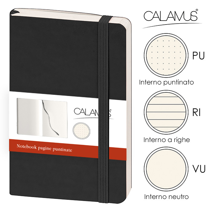 NOTES TASCABILE CALAMUS PU Nero - immagine 12