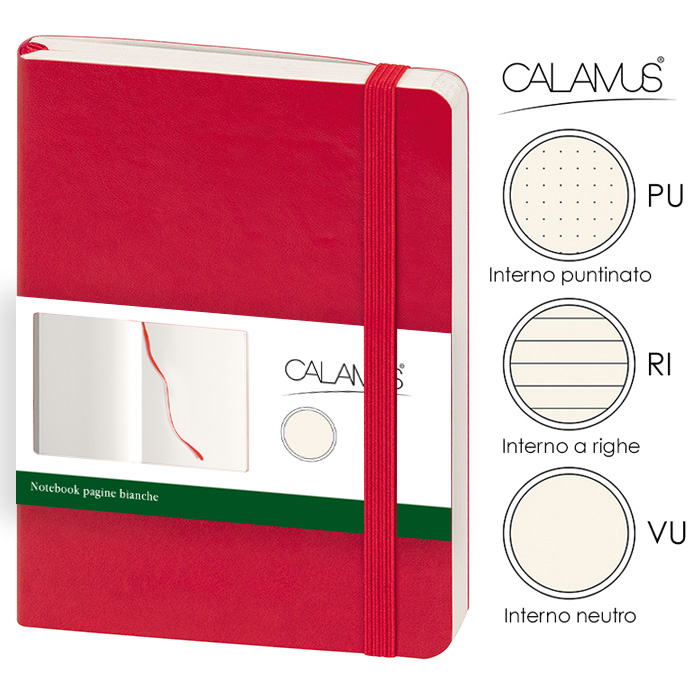 NOTES MAXI CALAMUS PU Rosso - immagine 13