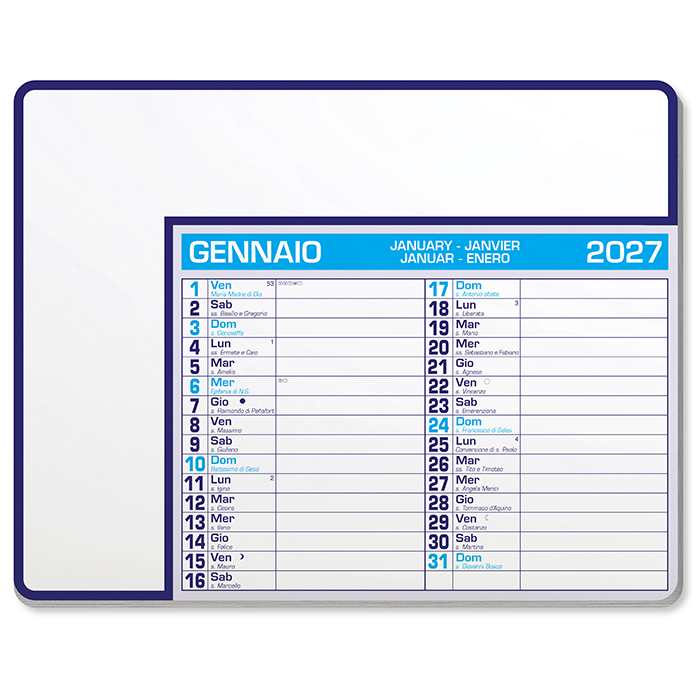 CALENDAR PAD EDGE Blu