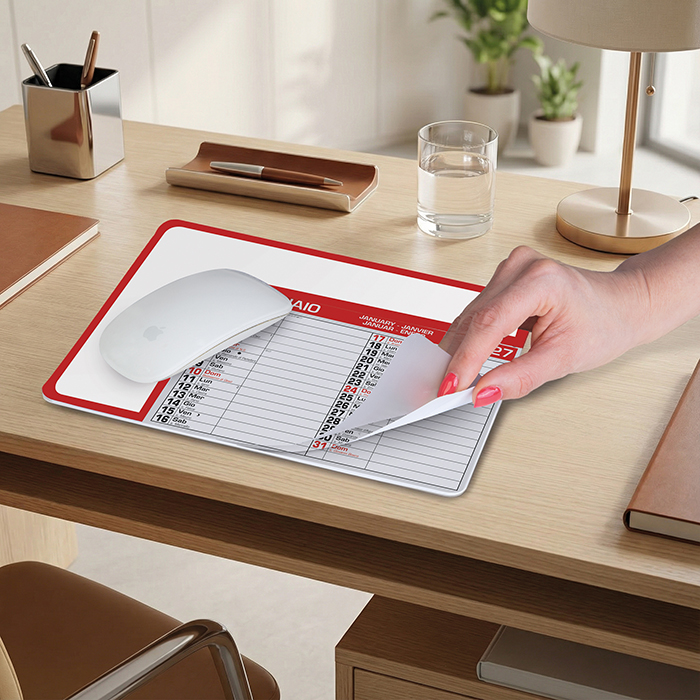 CALENDAR PAD EDGE Rosso