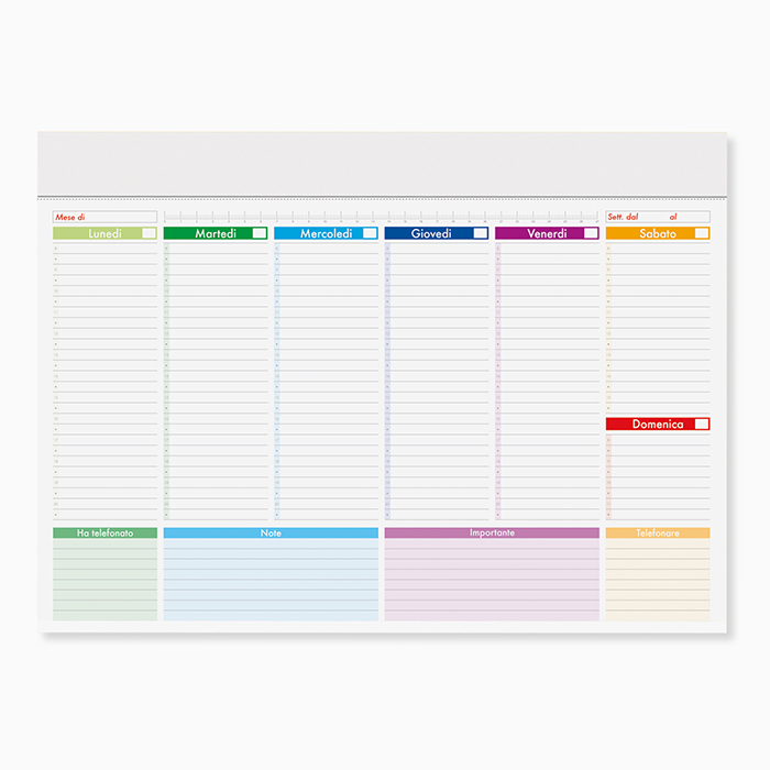 PLANNING MULTICOLOR Neutro