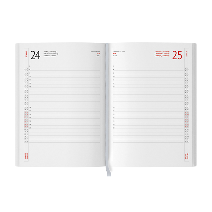 AGENDA PORTAFOGLIO Grigio - immagine 4