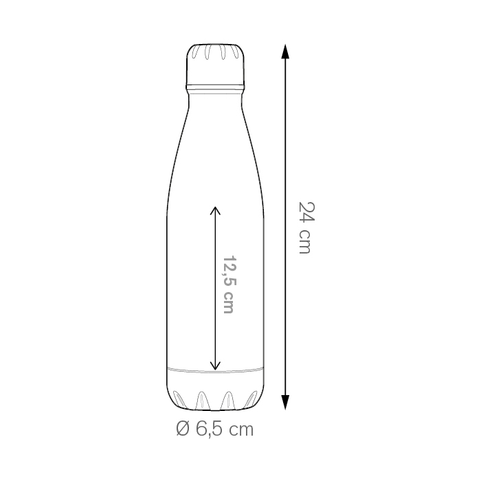 ALUM BOTTLE 600 Arancio