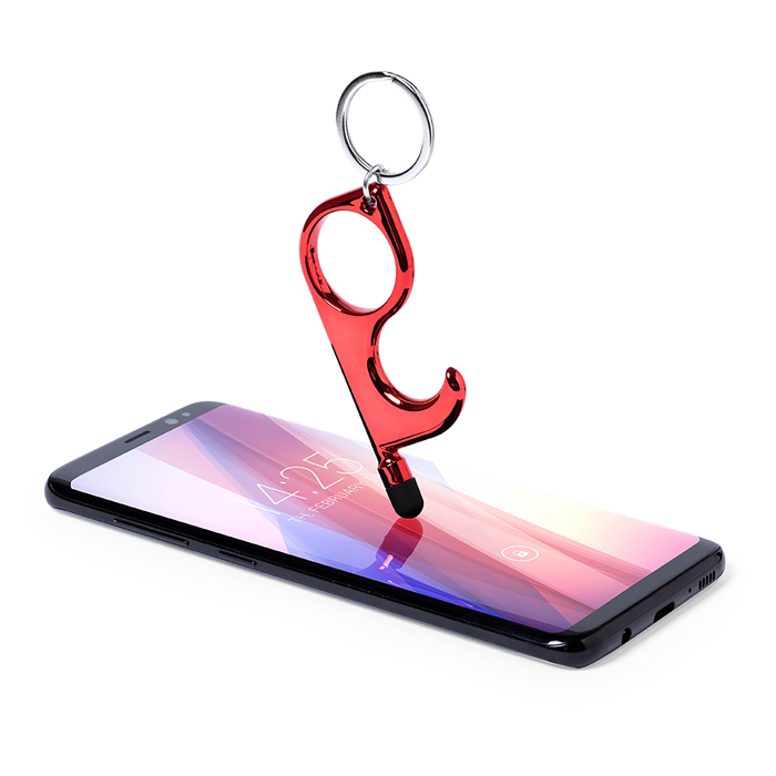 SAFETY KEYRING  Rosso