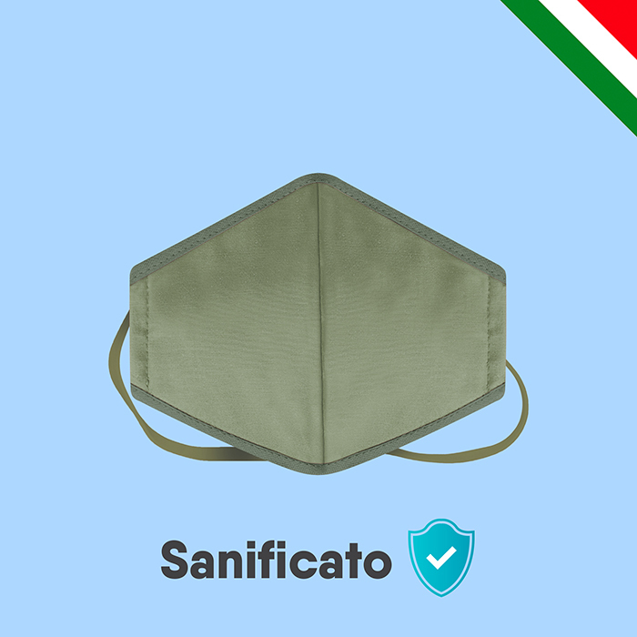 ELASTIC MASK  Verde Militare